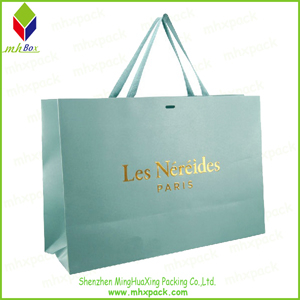 Shoping Paper Bag with Gold Stamping Logo 