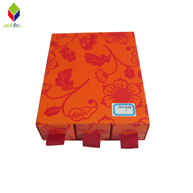 New Cosmetic Packaging Box Rigid Cardboard Drawer Boxes